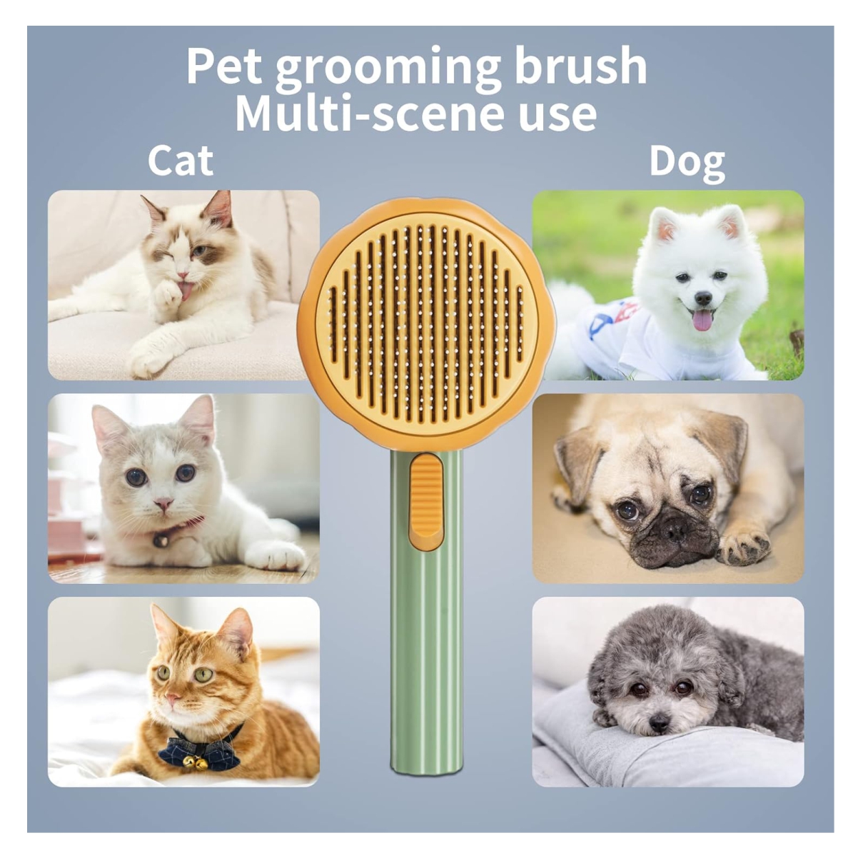 Miniatura 3 de Cepillo Peine Removedor Pelo Gato Redond